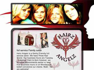 Hairz Angelz Asheville Web Design